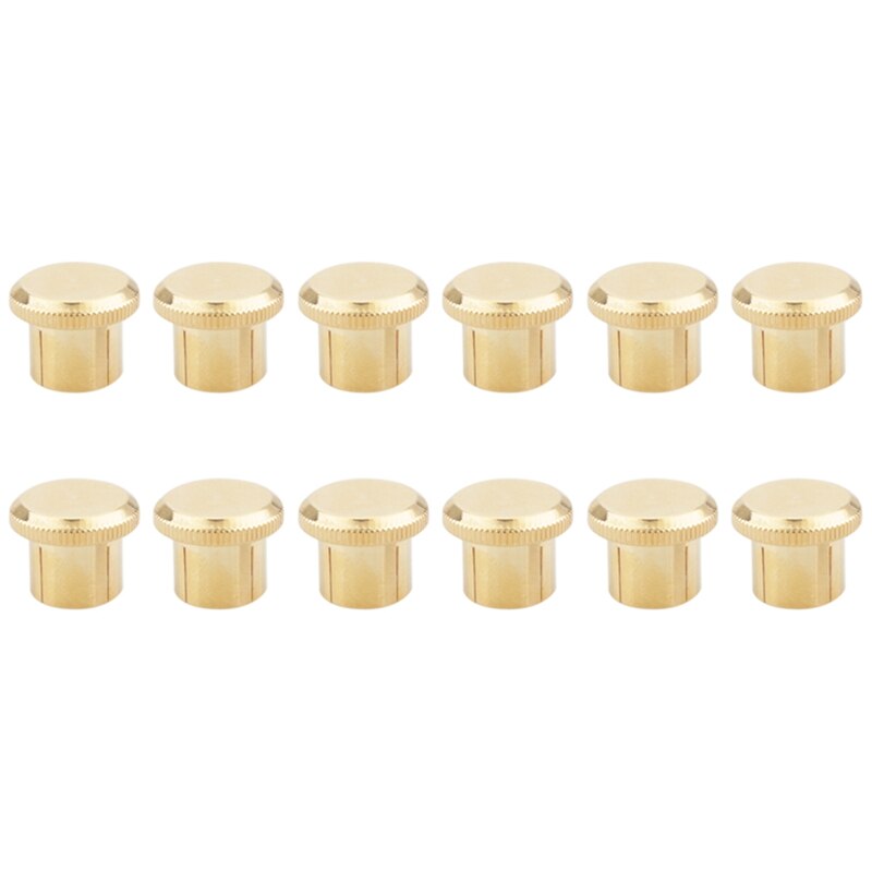 12Pcs Noise Stopper Gold Plated Short Circuit Socket Phono Connector RCA Shielding Jack Socket Protect Cover Caps