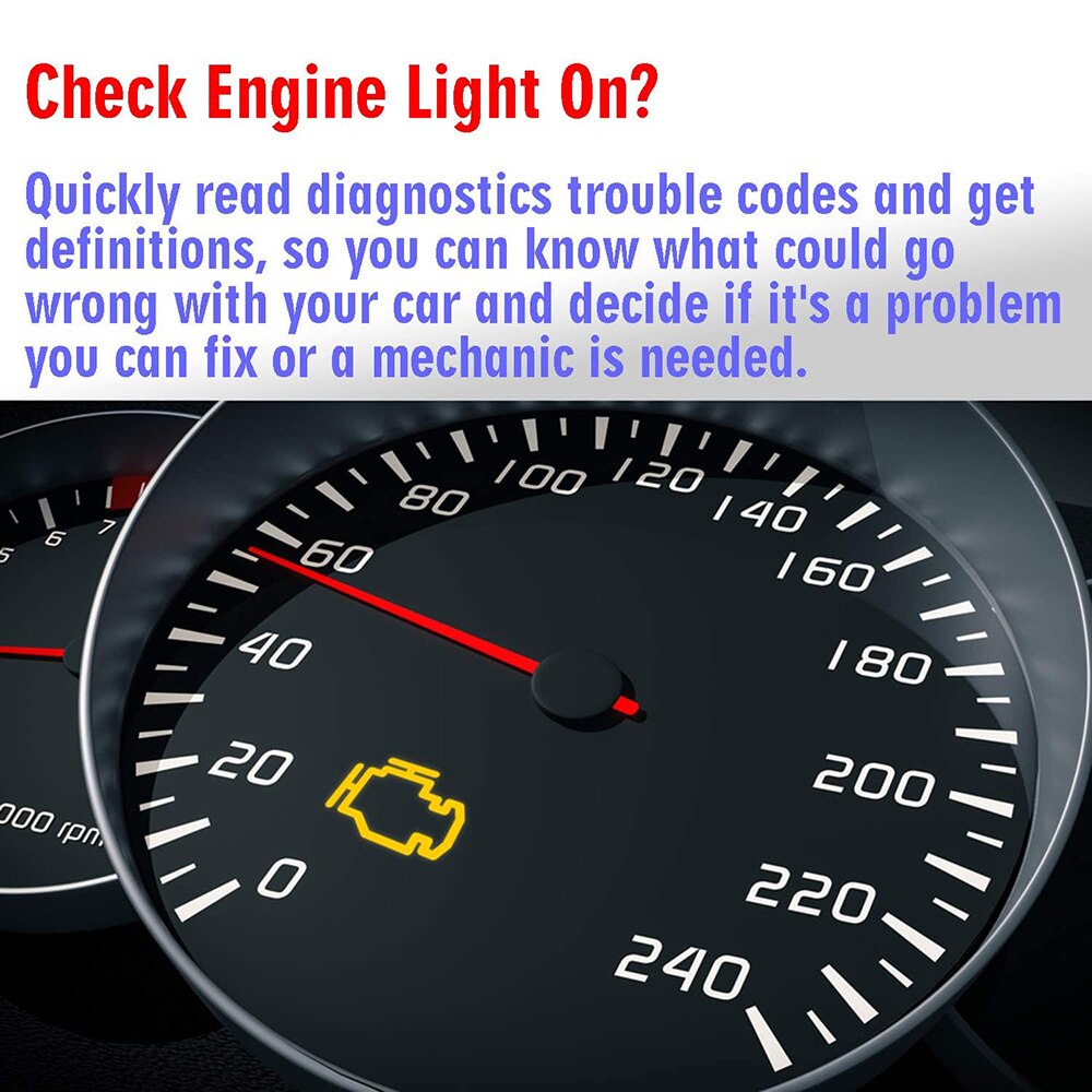 OBD2 Scanner Battery Tester 2-in-1 Diagnostic Tool with Storage Case, OBD II Code Reader, I/M Readiness and 12V Battery System