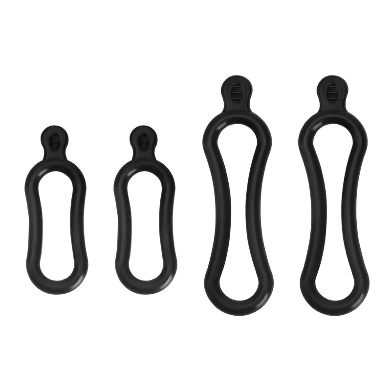 Banda de montaje de goma para bicicleta, lámpara trasera para faro de bicicleta T6 L2 Q5, soporte para manillar LED, piezas de instalación, correa de luz para ciclismo de montaña: Gris claro