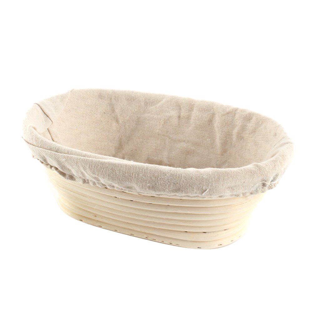 Oval-shaped Bread Basket Fermentation Rattan Basket Wicker Bread Dough Banneton Baking Storage Basket: B3 28x14x8cm