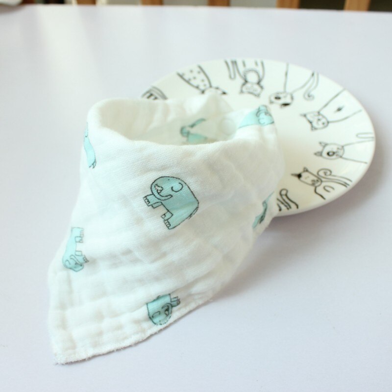 Baby Leuke Katoen Bib Burp Doek Kwijlen Tandjes Waterdichte Slabbetjes Bloem Print Handdoeken 122: green