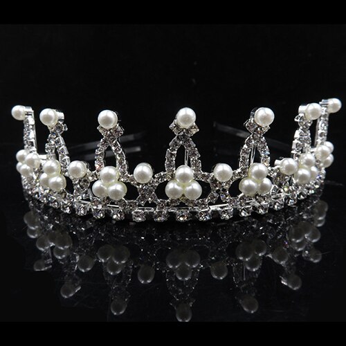 Wedding Nuziale di Cristallo Tiara Corone Principessa Queen Cuore Fasce Del Fiore Accessori Per Capelli Da Sposa per la Sposa monili Dei Capelli: H201S110