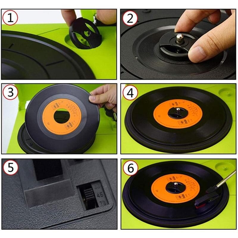 Record Adapter Driehoek Ronde Vinyl Record Draaitafel Audio Fonograaf Audio Transport Technologie Platenspeler Accessoires