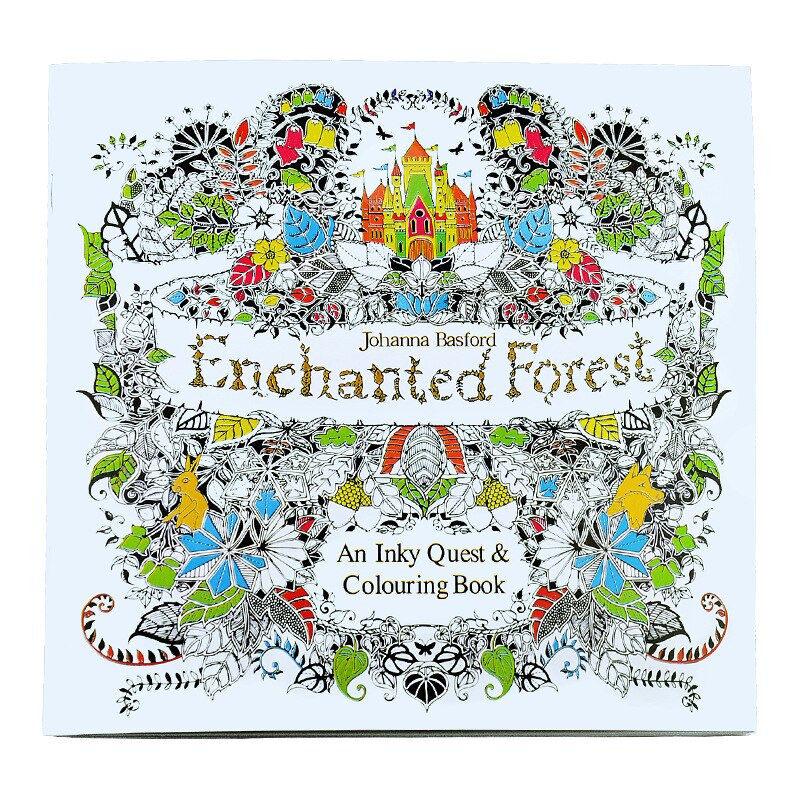 4 pcs/Lot Fantasy Dream Secret Garden Coloring Book For Adults Children Anti-Stress Drawing Art Books School Office Stationery