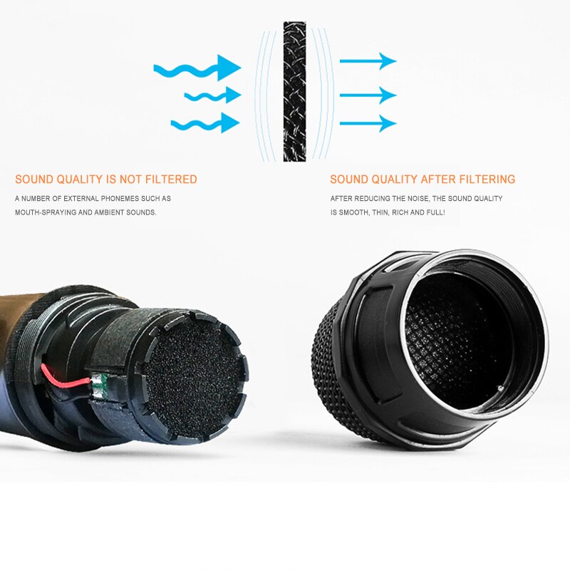 UHF Wireless Microphone System With Receiver Cordless Handheld Microphone For Karaoke Party KTV Performance Speech