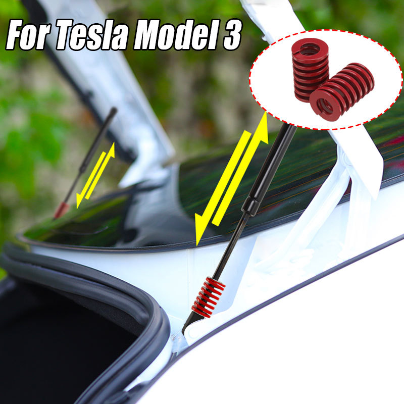 2 Stuks Kofferbak Stutten Compressie Lente Rode Mould Die Springs Voor Tesla Model 3 Kofferbak Medium belasting 25 Mm Od 40 Mm