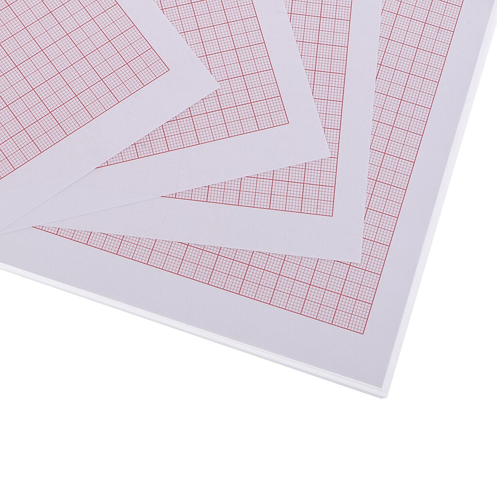 100 Piece A4 Coordinate Paper Graph Paper Calculating Paper Grid Squared Paper
