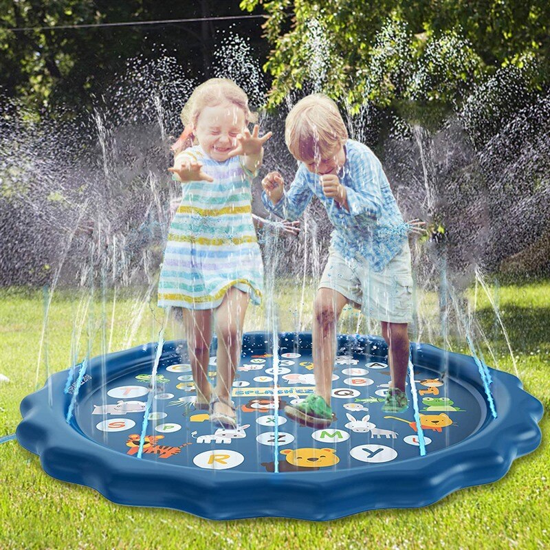 170cm Inflatable Water Spray Mat Inflatable Spray Water Cushion Sprinkler Wading Sprinkler Pool Inflatable Water Swimming Pool