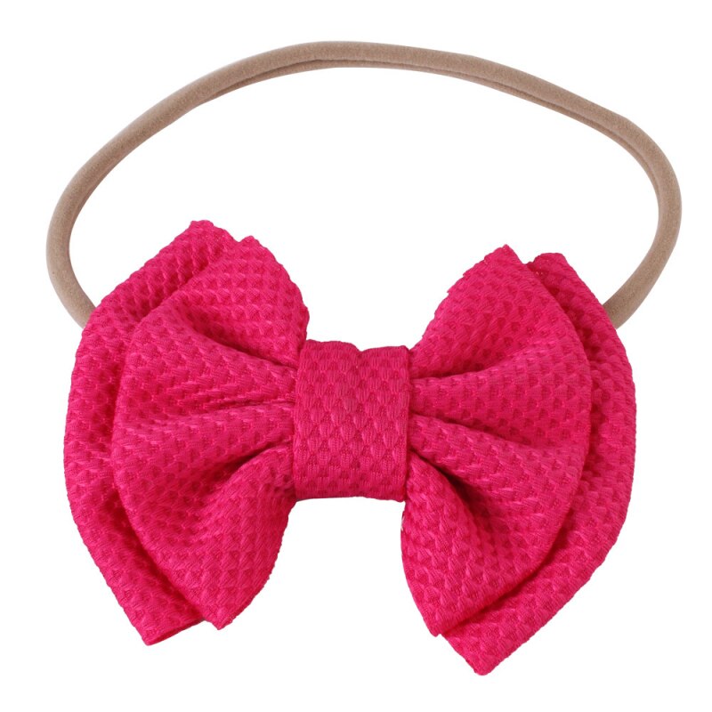 Baby Headband Newborn Toddler Turban Baby Girl Head Wrap Cute Over Sized Bow Knot Hair Accessories: 04