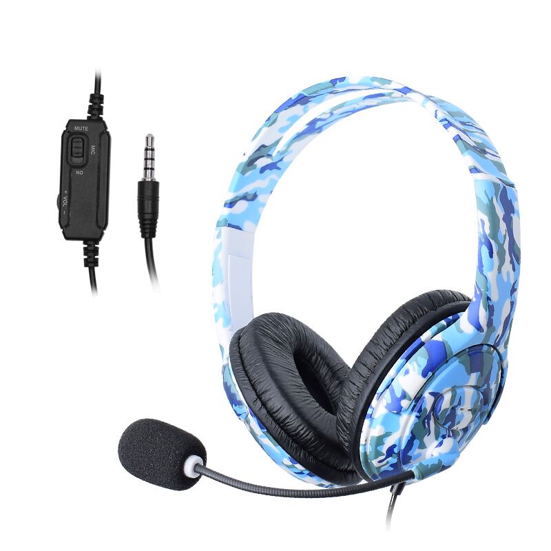 For PS4 Wired Gaming Headset Headphones Earphones with Noise Cancel Microphone for PlayStation 4 PS4 X-ONE PC Phone and Laptop: 5