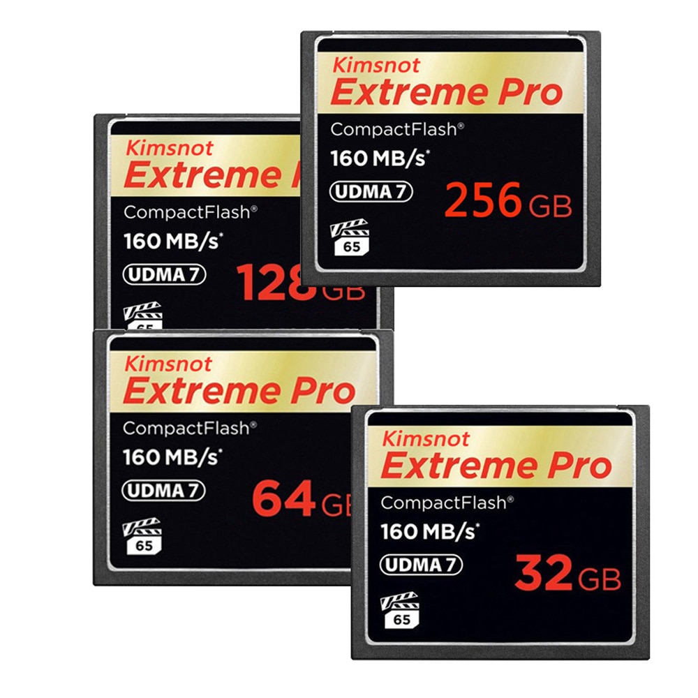 Kimsnot-tarjeta de memoria 1066x CF, CompactFlash, 32GB, 64GB, 128GB, Flash compacto, UDMA7, tarjeta de cámara de alta velocidad de 160 Mb/s