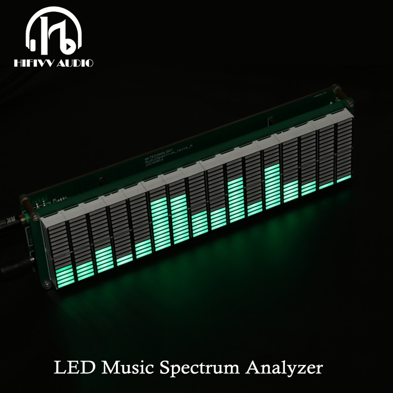AK1616 Hifi Diy Niveau Led Muziek Spectrum Analyzer Audio Niveau Vu Meter MP3 Pc Versterker Audio Indicator Speed Verstelbare Agc kit