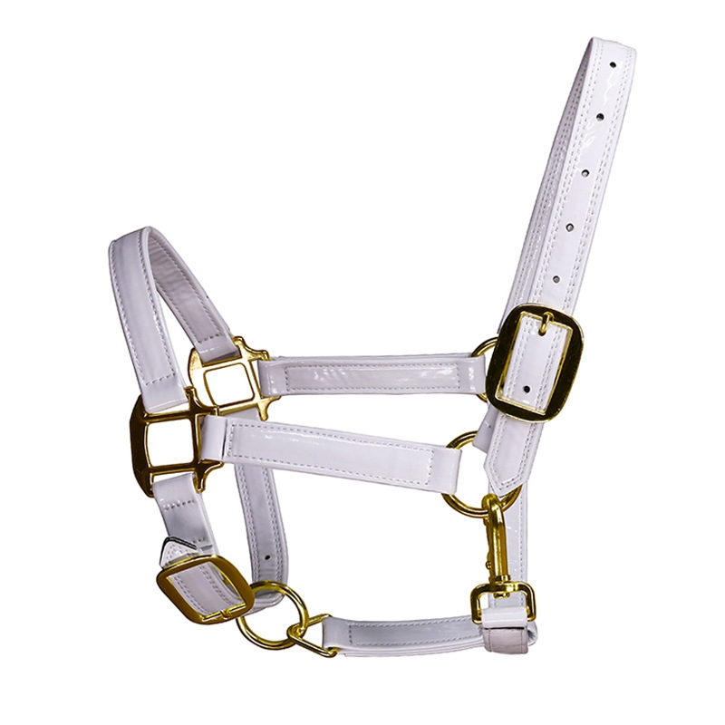 Adjustable Horse Halters Microfiber Leather Equestrian Equipment Horse Bridle Head Collar Horseback Strap Stable Protective: black