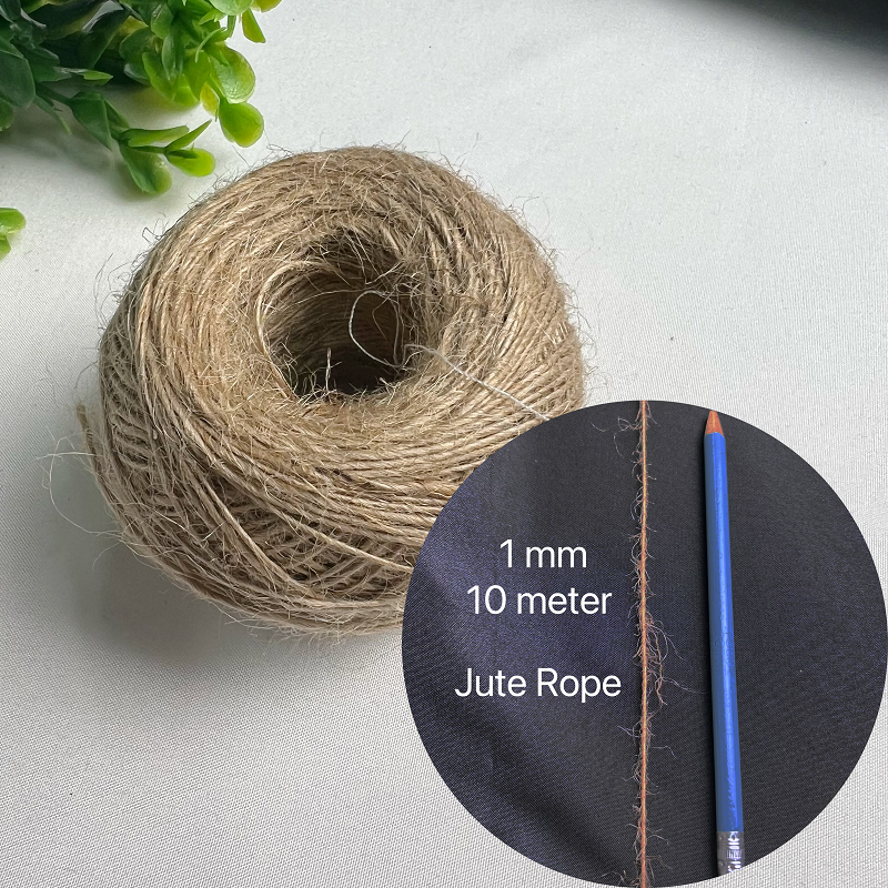 Cordón de algodón macramé cortado a mano de 1/2/3/4/5/6/8/10mm, cuerda de yute, hilo trenzado para manualidades DIY, decoración para de boda en casa: Pistola de metal