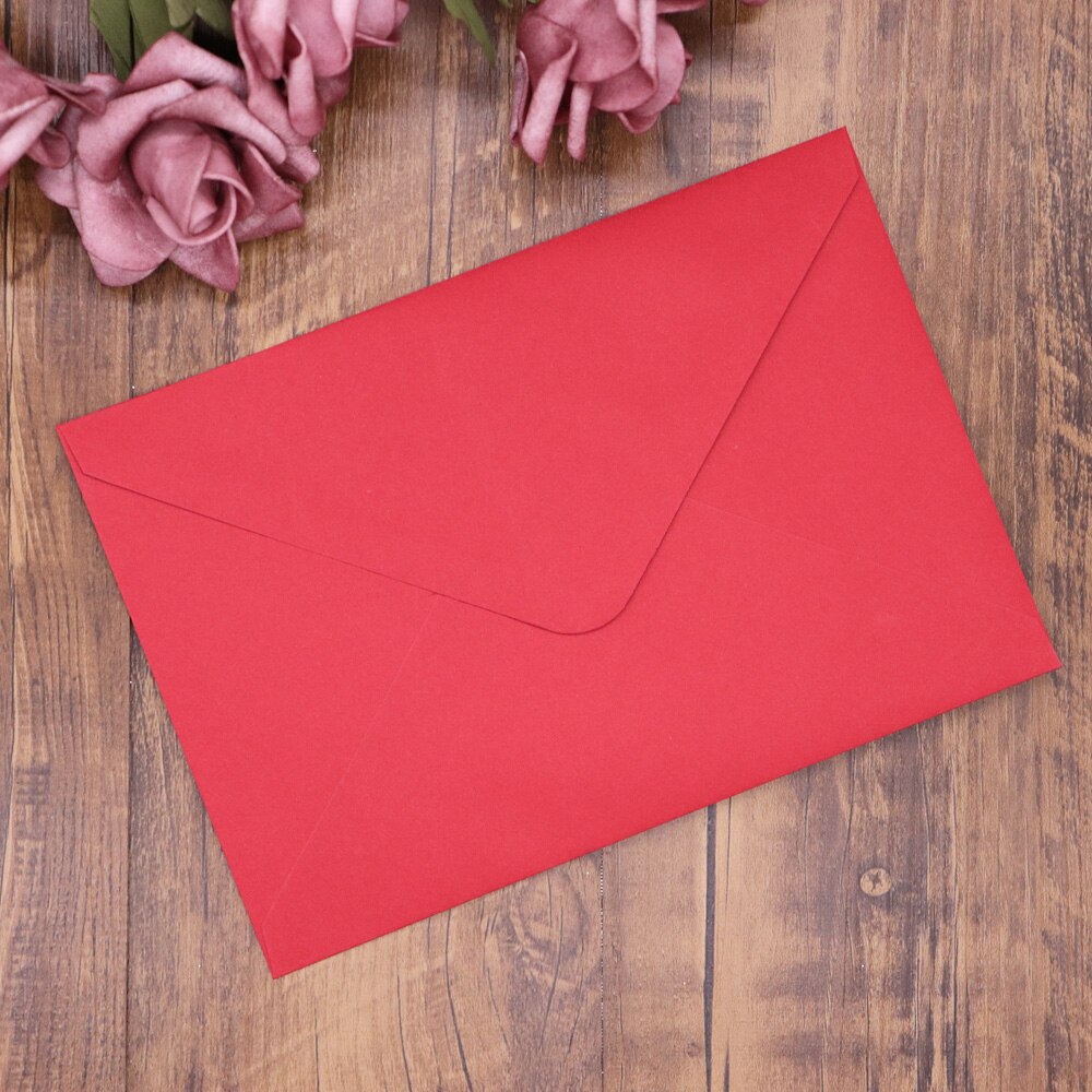 10pcs/pack Wedding Invitation Card Envelope for Wedding Party Celebration Birthday V Shape Greeting Cards Envelope: Red / Square 16x16cm