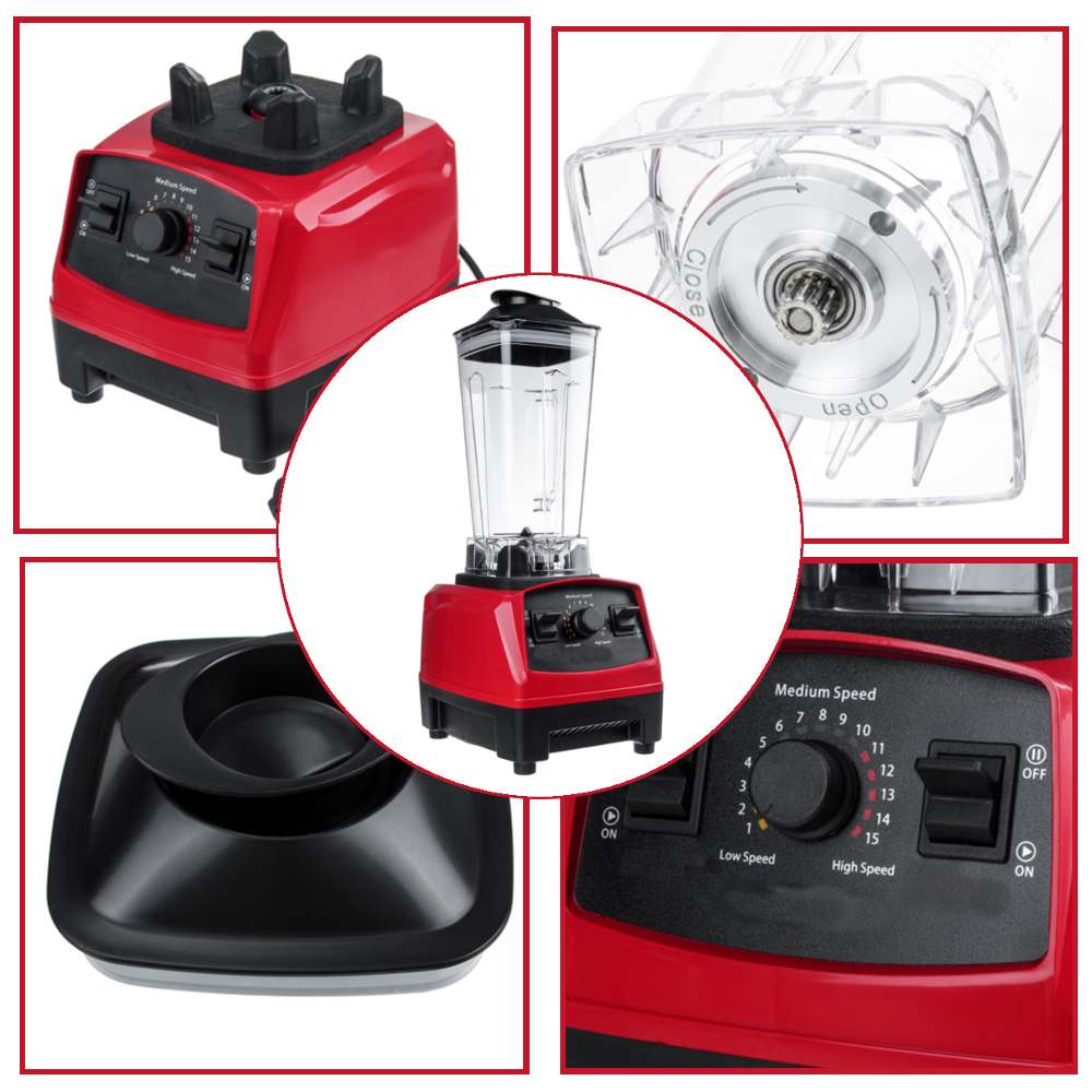 3500W 2L Smart Timer Pre-programed Blender Mixer BPA Free Juicer Food Processor Ice Smoothies Crusher 110V 220V