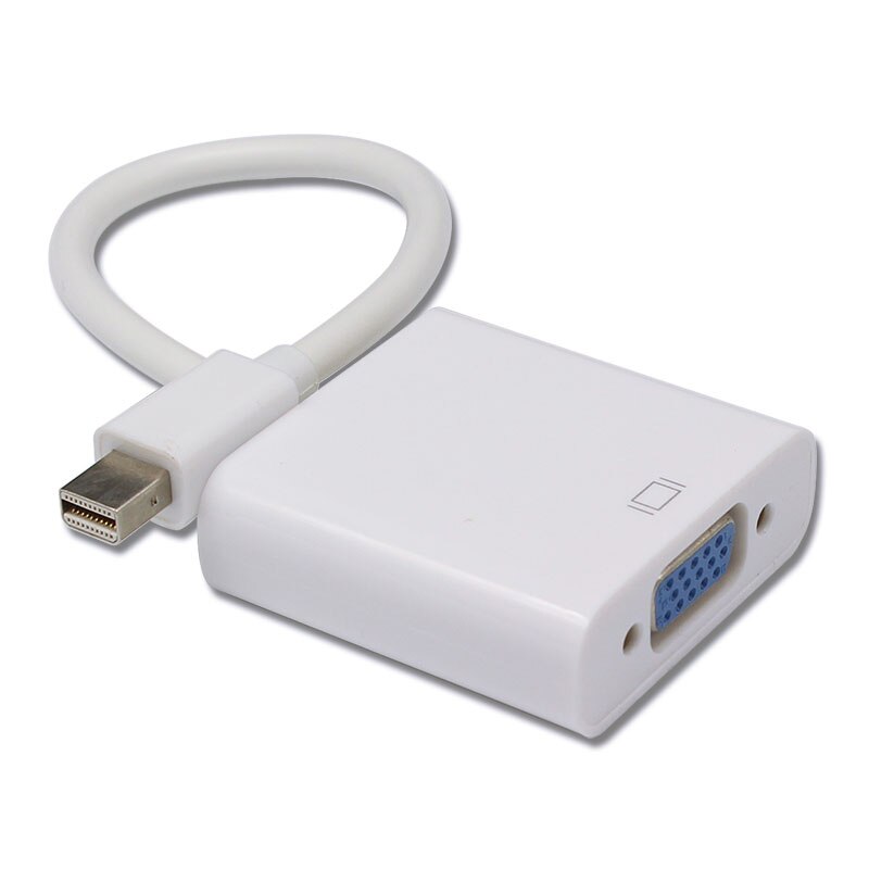 Vit mini dp till vga adapter mini displayport till hdmi omvandlare för pc macbook hdtv projektor dp grafikkort