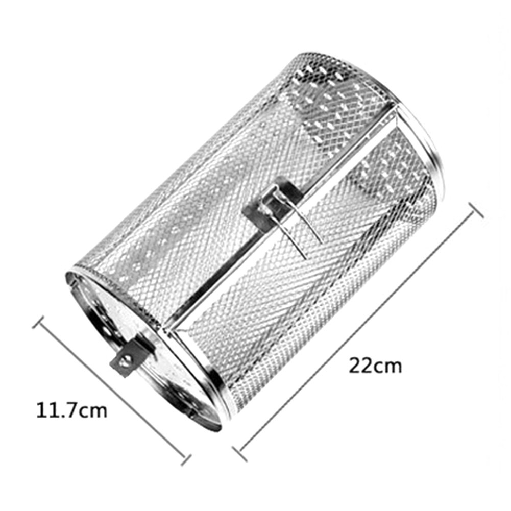 Edelstahl Braten Backofen Rotisserie Grill Korb Korb & BBQ Muttern Bohnen Erdnuss Backformen Rotierenden Ofen Korb Backen Werkzeug
