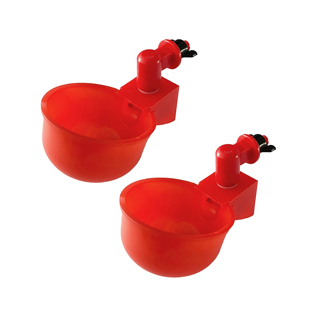 10pc Automatic Chicken Water Cup Waterer Bowl Kit Farm Coop Poultry Waterer Drinking Water Feeder Chicks Duck Goose Turkey Quail