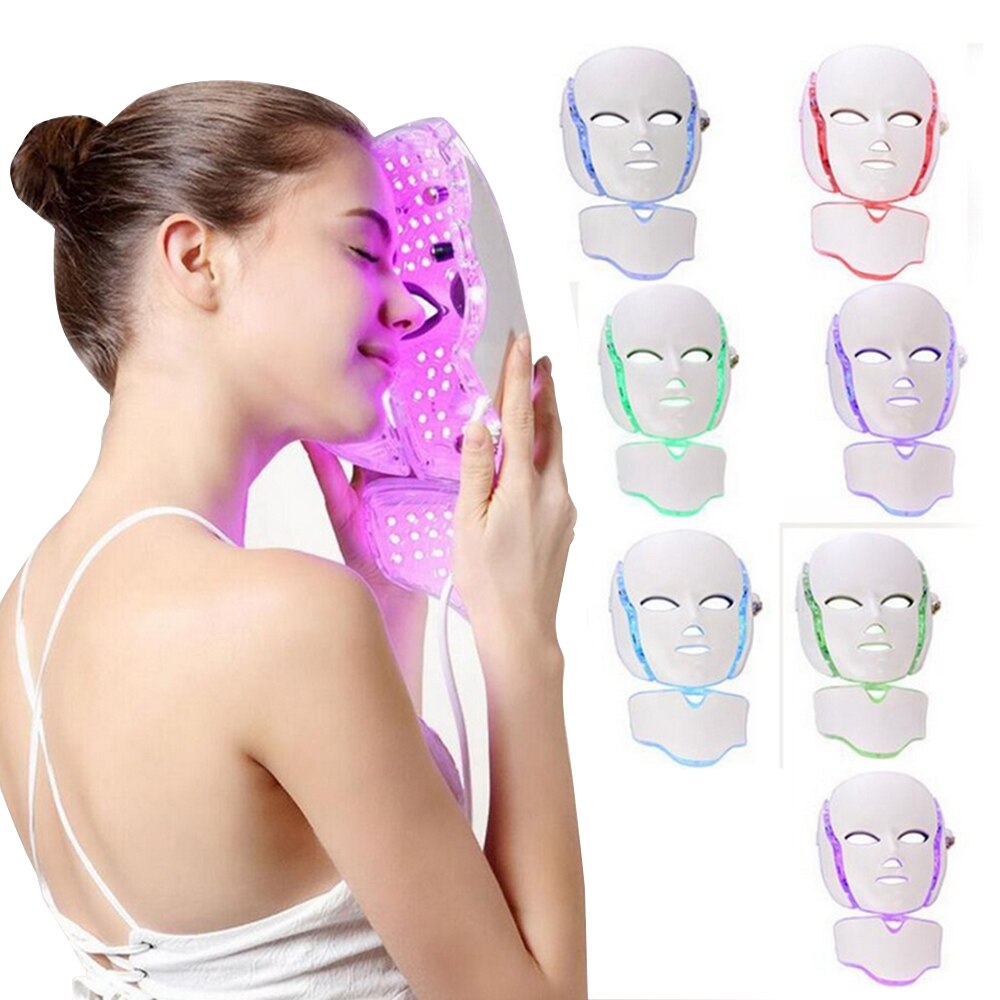 7 Colors Beauty Therapy Photon Led Facial Mask Light Therapy Face Skin Lifting Beauty Rejuvenation Device