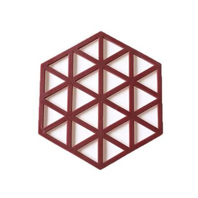 Siliconen kom drank koffie beker onderzetters placemats anti-pad antislip hexagon eettafel matten thuis desktop accessoires: 8