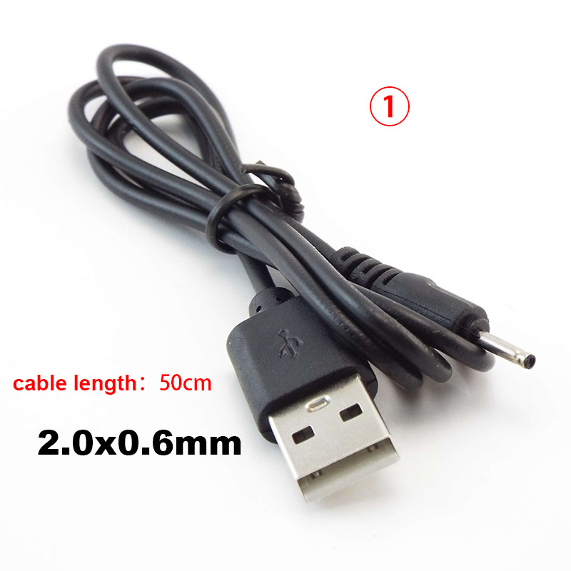 USB type A Male to DC 3.5 1.35 4.0 1.7 5.5 2.1 5.5 2.5mm male plug extension power cord supply Jack cable connector J17: Orange