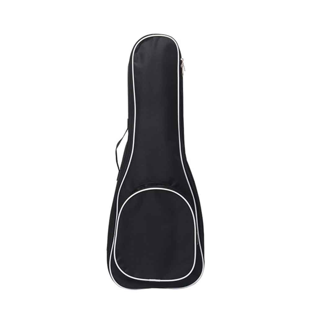 21/23/26 Inch Oxford Cloth Ukulele Bag Padded Backpack Case Zipper Shockproof Adjustable Strap Black Storage Waterproof Pockets