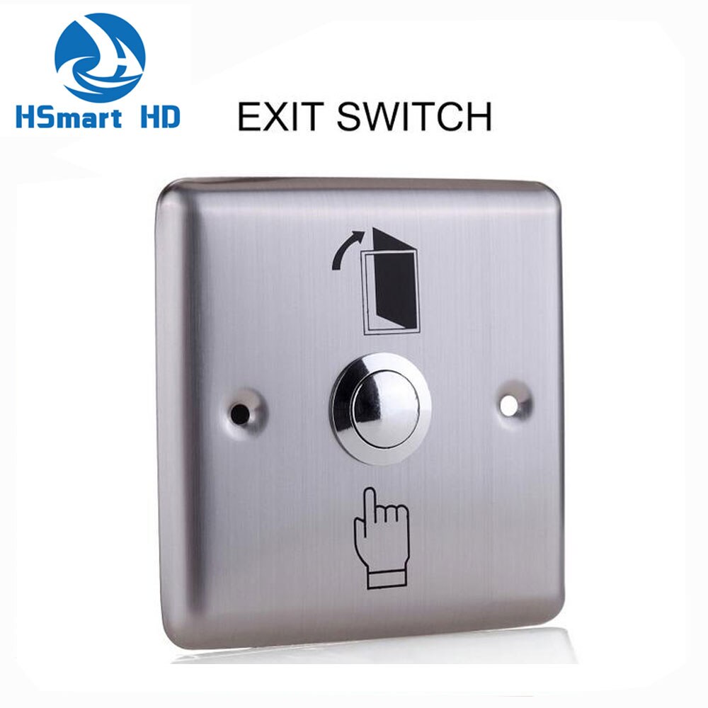 86*86cm Stainless Steel Rectangle 12V DC Exit Push Release Button Switch For Electric magnetic Lock Door Access Control