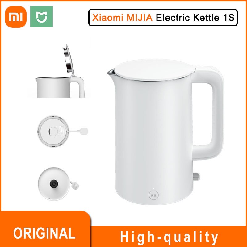 Xiaomi MIJIA Electric Kettles 1S 1.7L Fast Boiling Home Stainless 55℃ Smart Temperature Constant Water Kettle Samovar