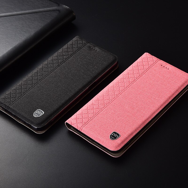 Case for Umi UMIDIGI Z2 Pro Plaid style Canvas pattern Leather Flip Cover for UMIDIGI z2 cases Coque