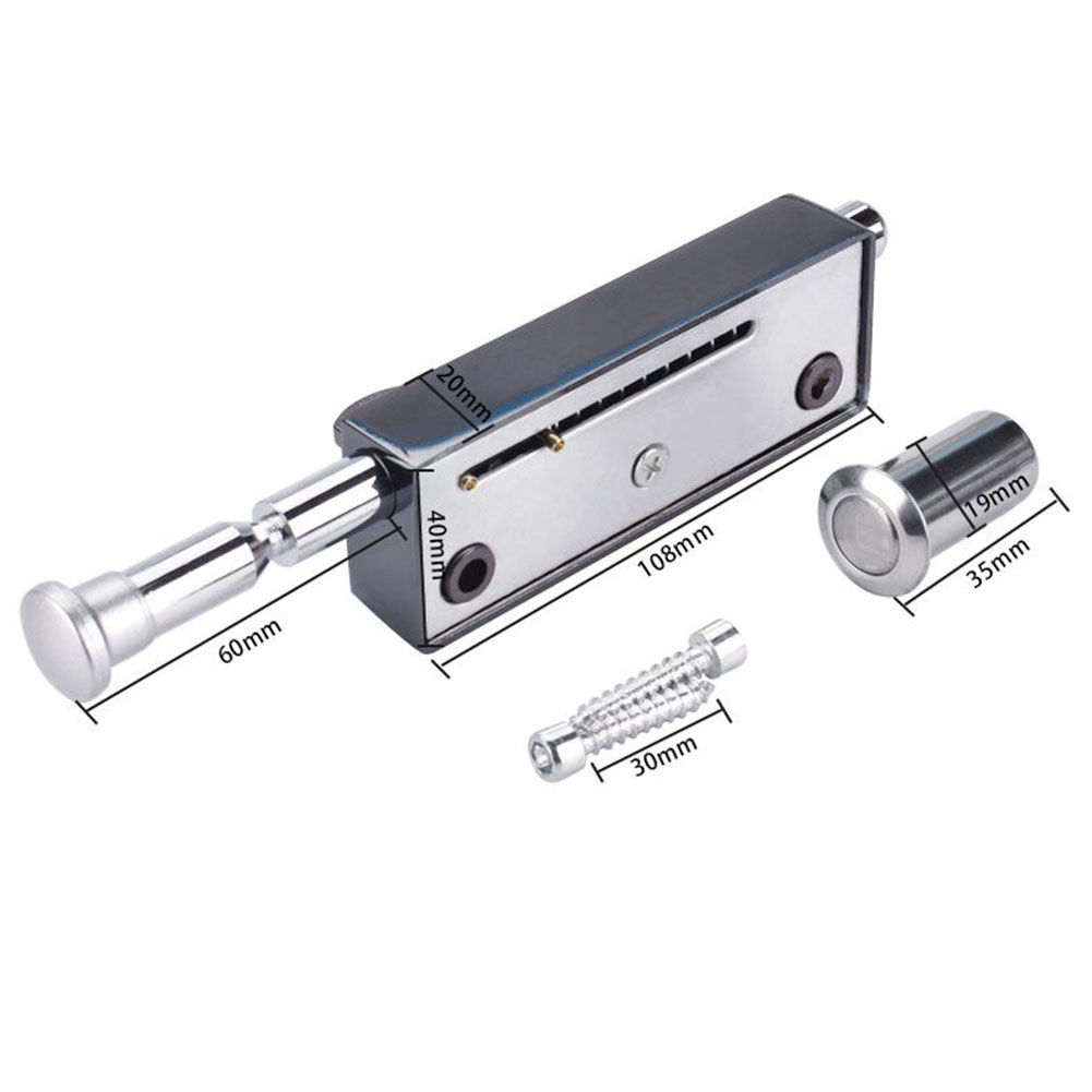 1pc Wooden Door Floor Lock Spring Bolt Lock Door Bolt Lock Floor Bolt Lock Zinc Alloy Framed Door Latch Lock