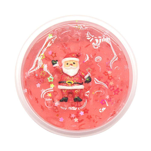 60Ml Clear Klei Plasticine Crystal Geurende Klei Kind Anti-Stres Speelgoed Kerstcadeau: Rood