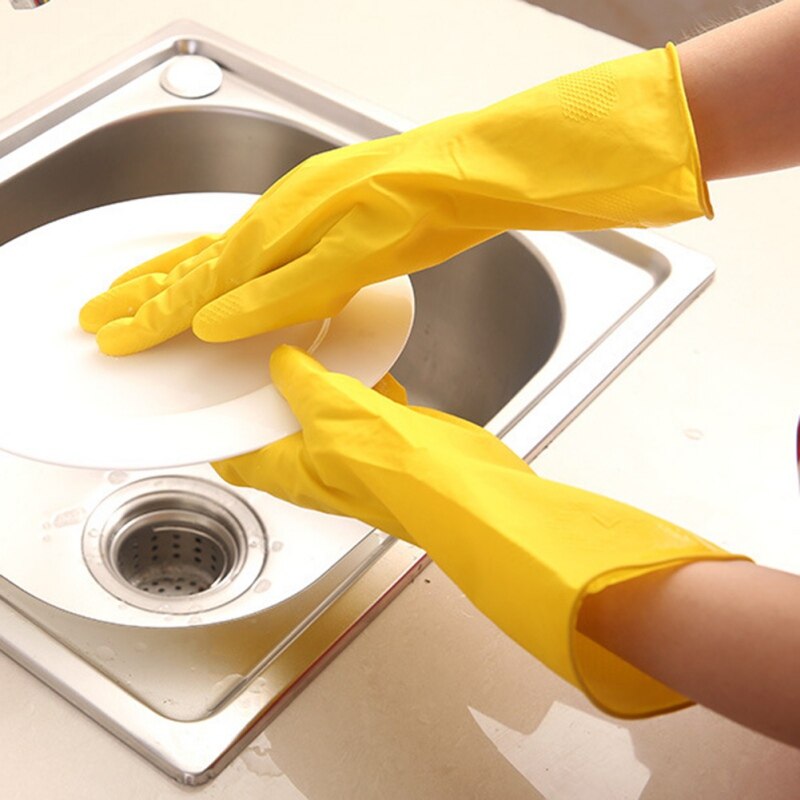 Gants en Latex pour lavage de la vaisselle | Gants en caoutchouc, gants ménagers étanches pour le lavage de la vaisselle, vêtements de travail