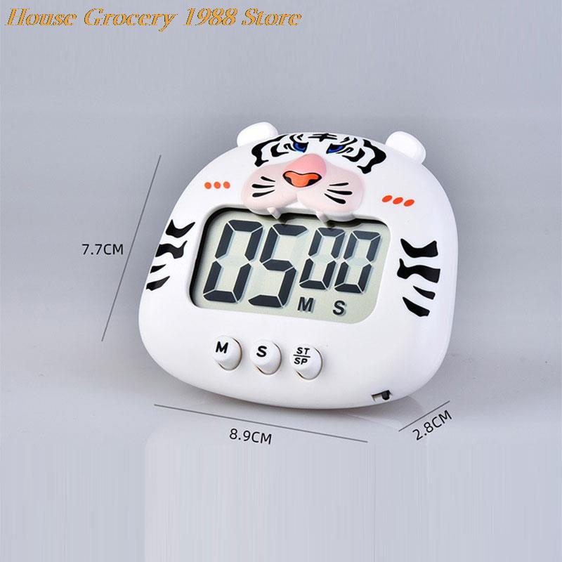 Mechnical-Temporizador de cocina de dibujos animados, reloj de contador Manual de ABS, con respaldo para Yoga, estudiante, alarma para el hogar, mecánico de dibujos animados