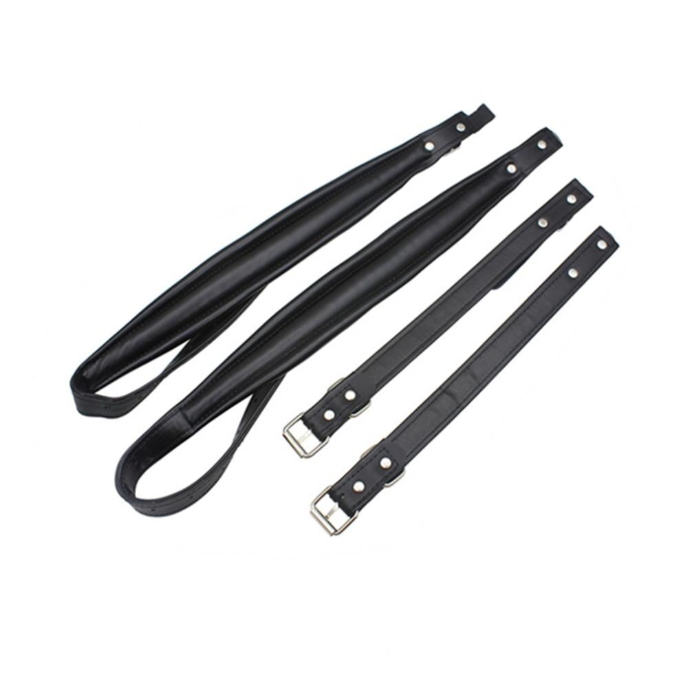 1 Pair 83-110cm Adjustable Length Durable Soft Synthetic Leather Accordion Shoulder Straps for 16-120 Bass Accordions