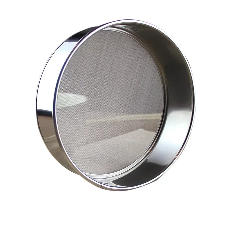 Tamiz tamiz de harina de malla, colador para hornear pasteles, herramientas de cocina para el hogar, ideal para tamizar harina de acero inoxidable, 15cm, 1 ud.