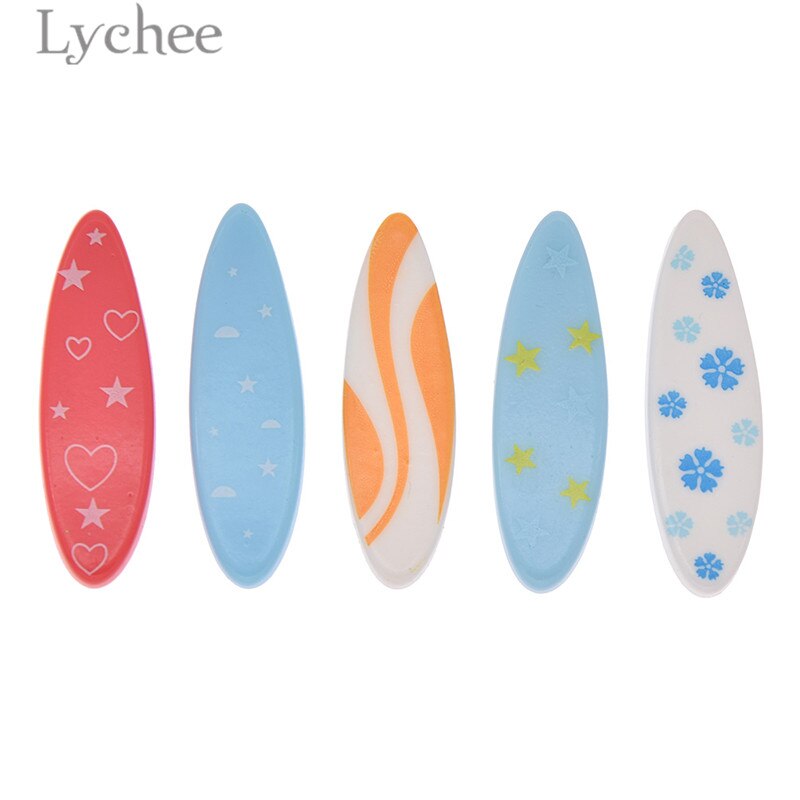 Lychee life 5 st surfbräda miniatyrer modeller dockhus prydnader hem mikro dekoration