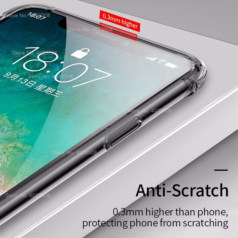 Soft Transparent Silicon Case for iPhone 12 11 Pro Max SE Shockproof Clear TPU Cover For iPhone 12 Pro Max XR X XS Max 7 8