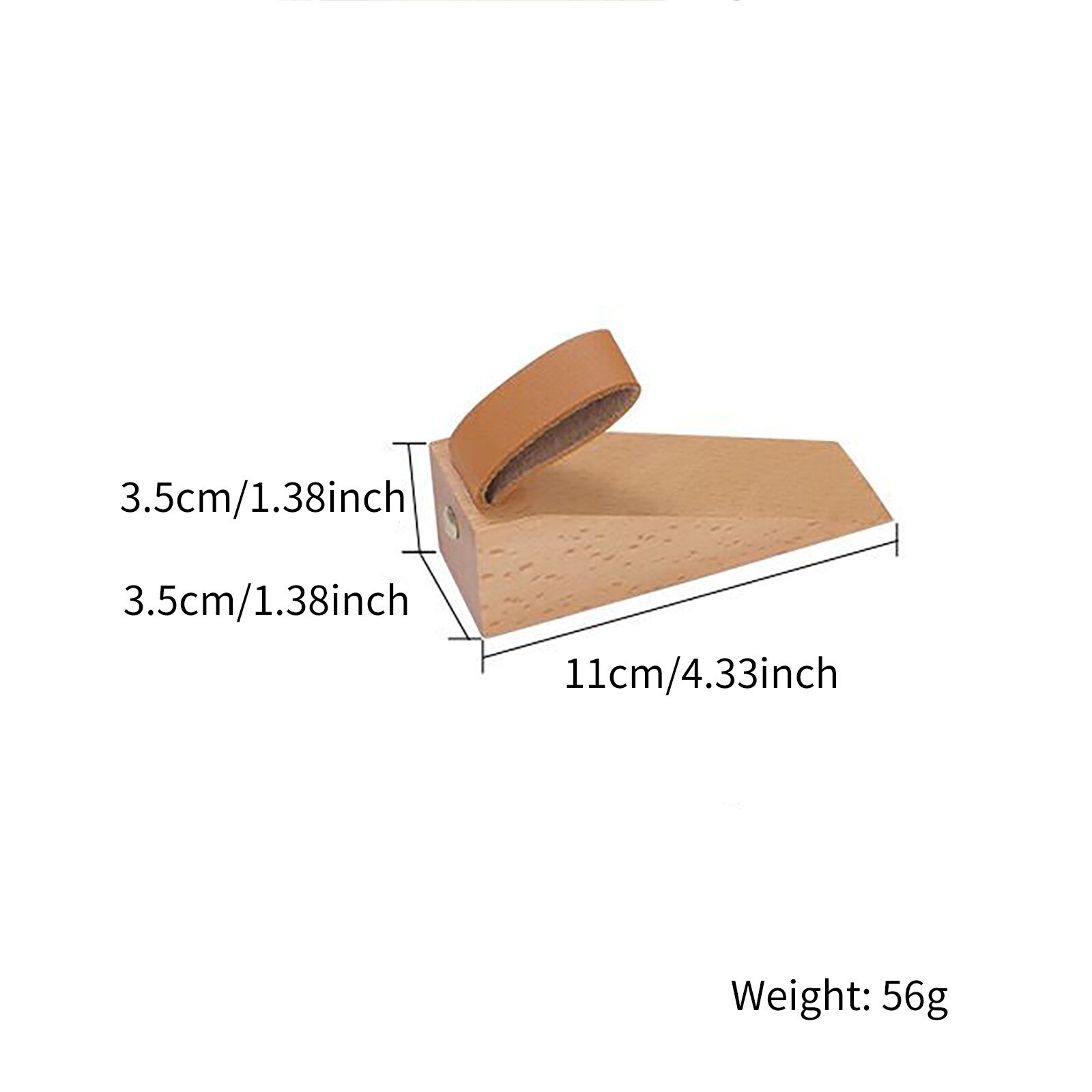 Door Stopper Solid Wood Heightened Wooden Anti-collision Door Stop Door Stop home Door Stopper deurstopper , Gates