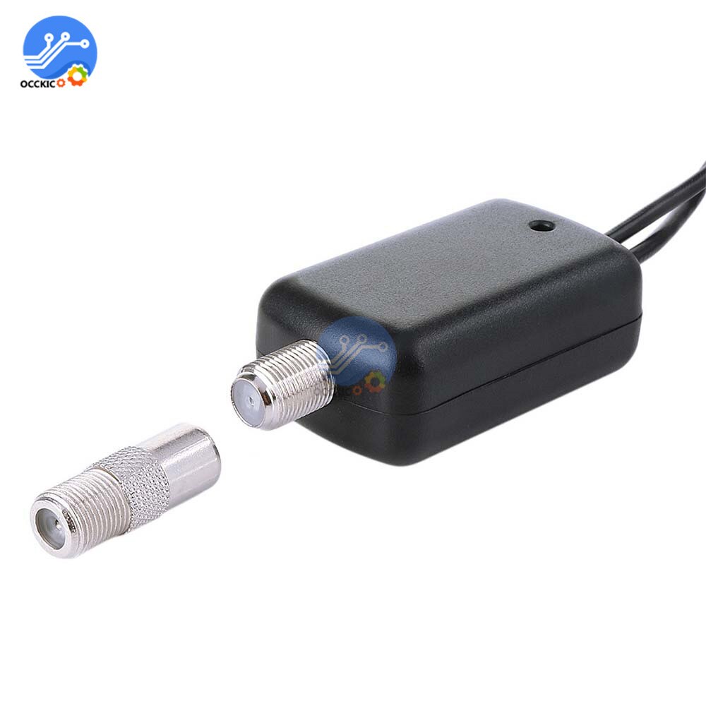 TV Signal Amplifier Booster Convenience Digital HDTV Antenna 25DB 45-862 MHz Easy Install for Cable TV Fox Antenna