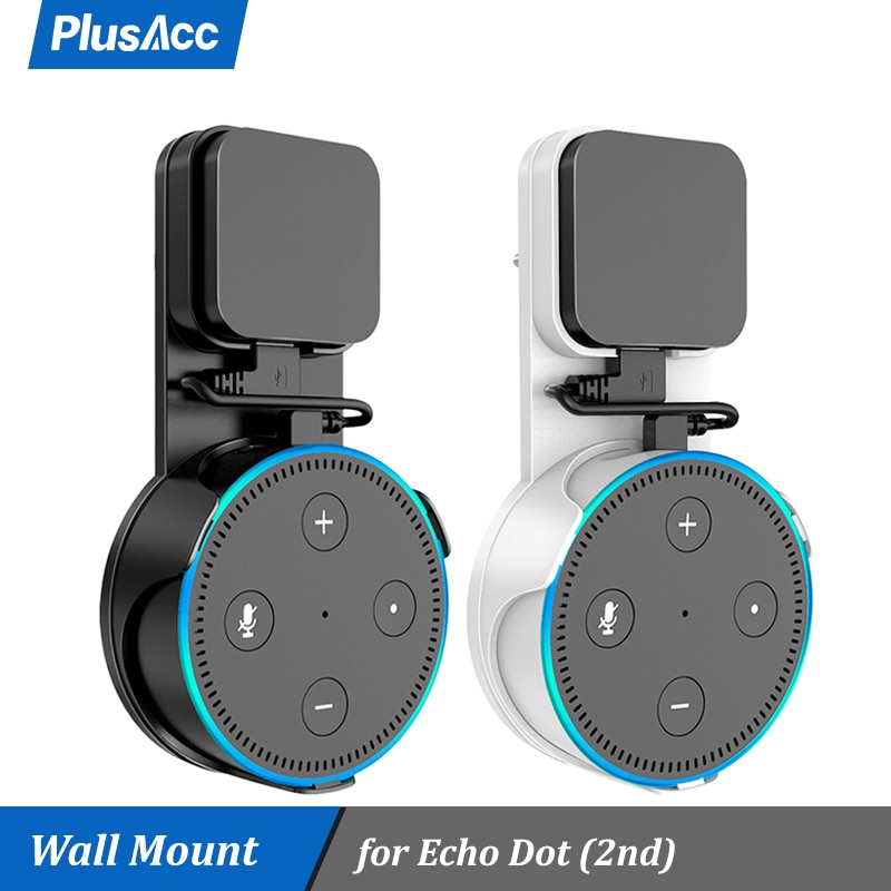 Muurbeugel Voor Alexa Echo Dot 2nd Generatie Sperker Stand Ondersteuning Uk/Eu Plug Stand Met Micro Usb kabel