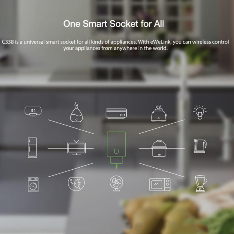 Enchufe inteligente IFTTT 1/2 Uds., adaptador de enchufe remoto inalámbrico con Wifi, enchufe de sincronización EU compatible con Alexa, Google Home