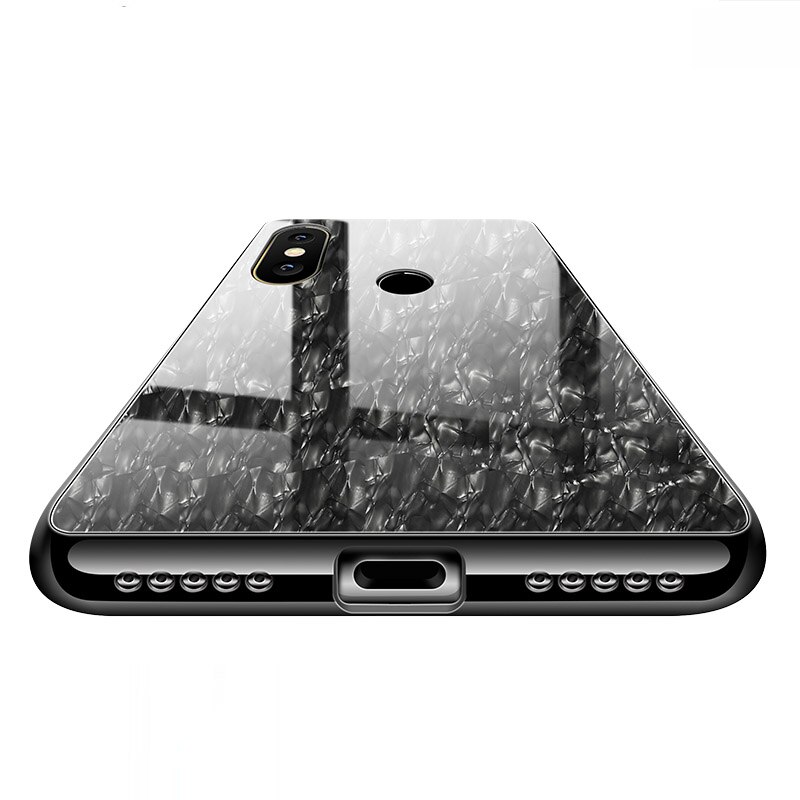 SemgCeKen Hard marmer gehard glas case voor huawei honor 8x max 8c 9 view note 10 v10 luxe beschermende telefoon hard terug coque
