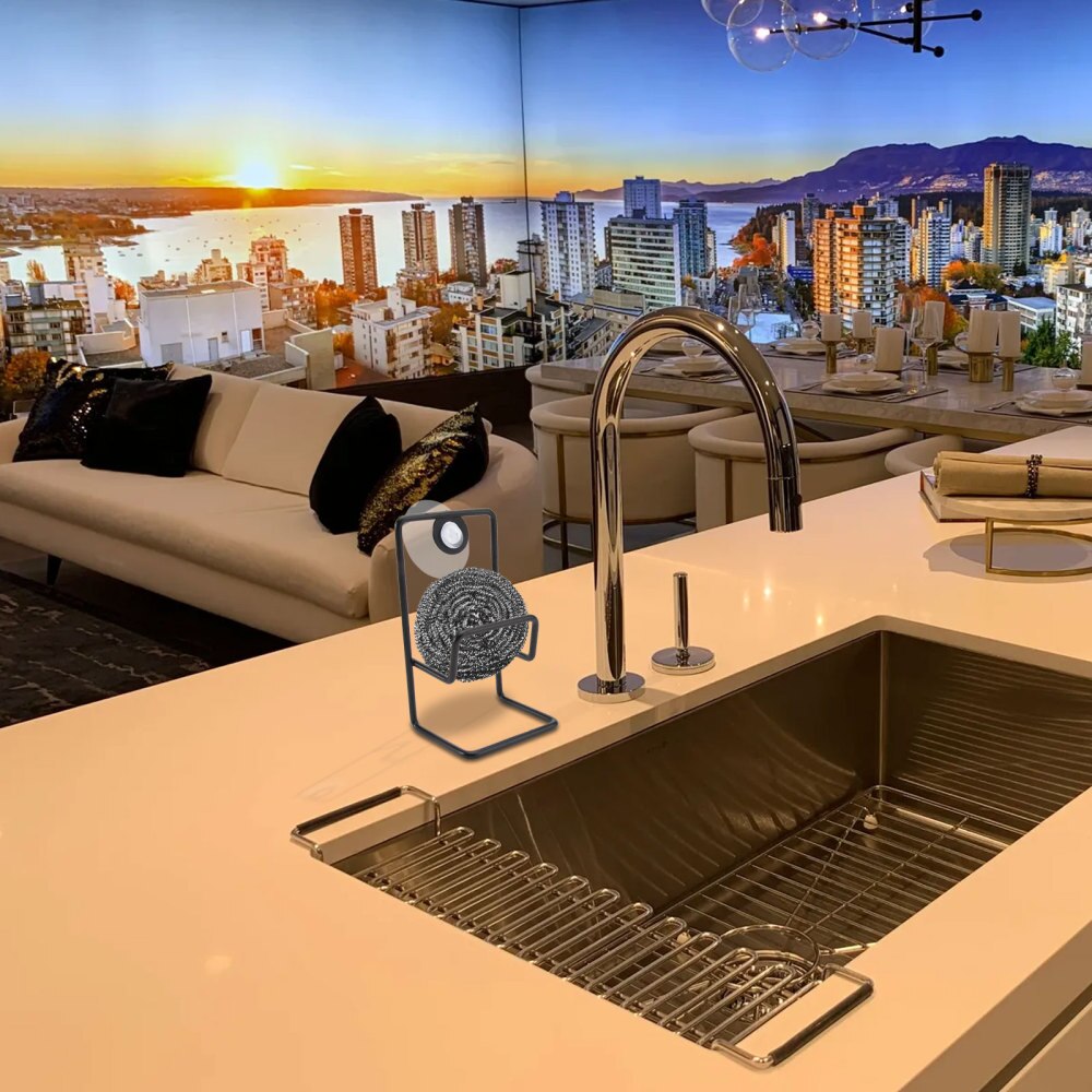 2 stuks spons opbergrek keuken strijkijzer rek vaatdoek houder gootsteenrek