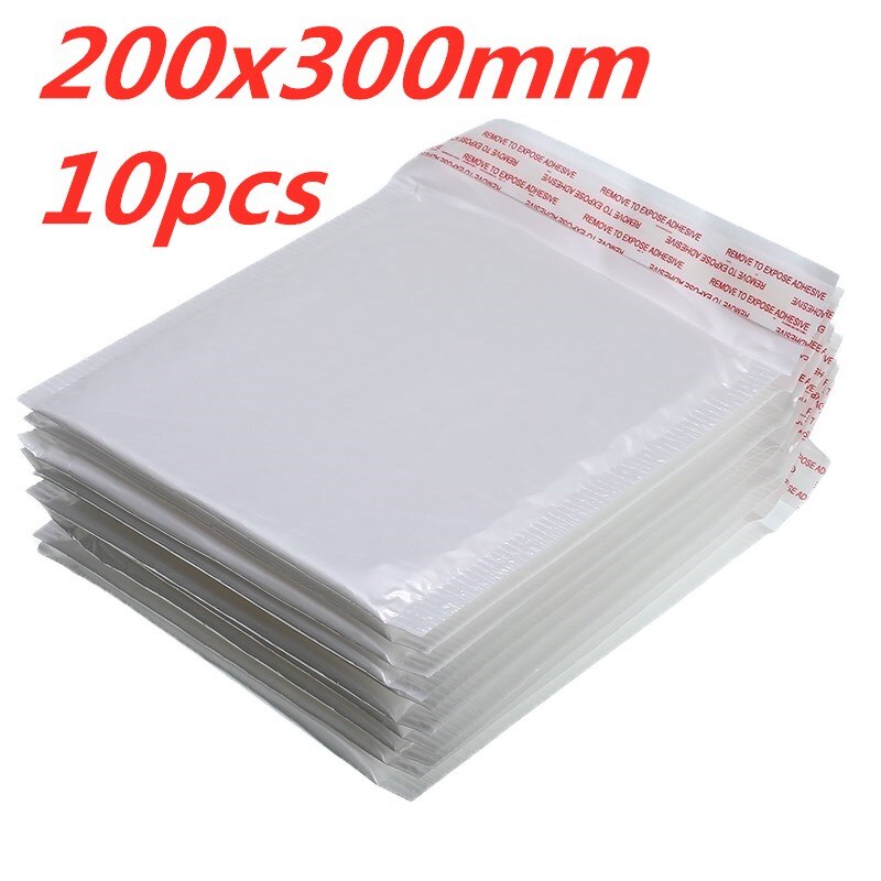 10 PCS/Lot White Foam Envelope Bag Different Specifications Mailers Padded Envelope With Bubble Mailing Bag: 200x300mm