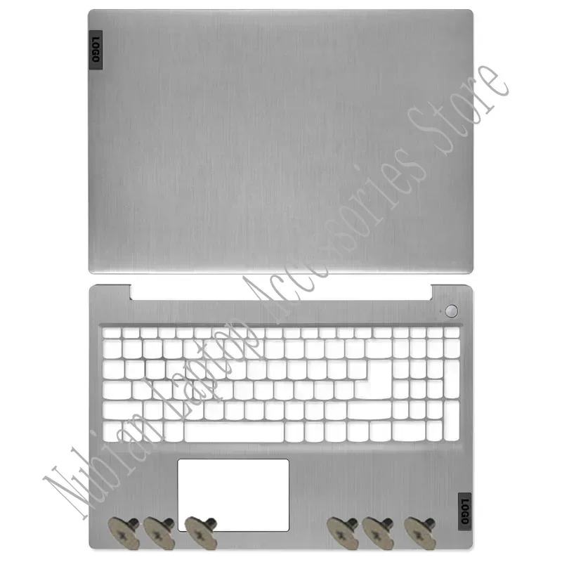 For Lenovo IdeaPad 3 15ADA6 15ITL6 15ALC6 Laptop LCD Back Cover Front Bezel Palmrest Bottom Case Keyboard Hinges: Brown