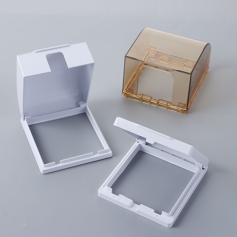 86 Type Self-Adhesive Switch Protective Cover Wall Socket Waterproof Box Protection Socket Electric Plug Cover Splash-Proof Box