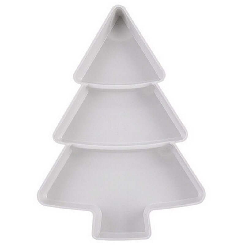 Christmas tree Fruit Plate Food Containers Snacks Dinner Plate 3 Apartment