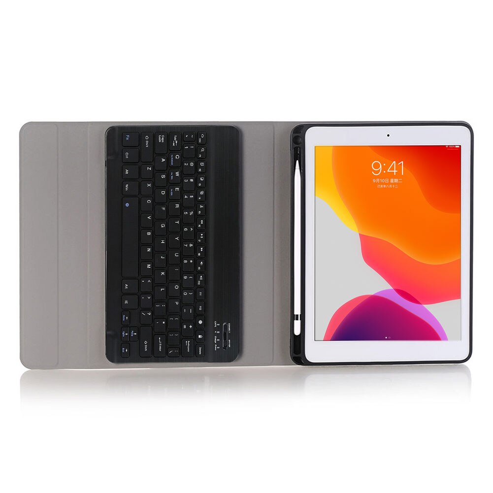 7 Kleuren Backlit Toetsenbord Case Voor Ipad 10.2 Case Met Potlood Houder Voor Apple Ipad 7th Generatie A2200 A2198 A2197 cover Funda