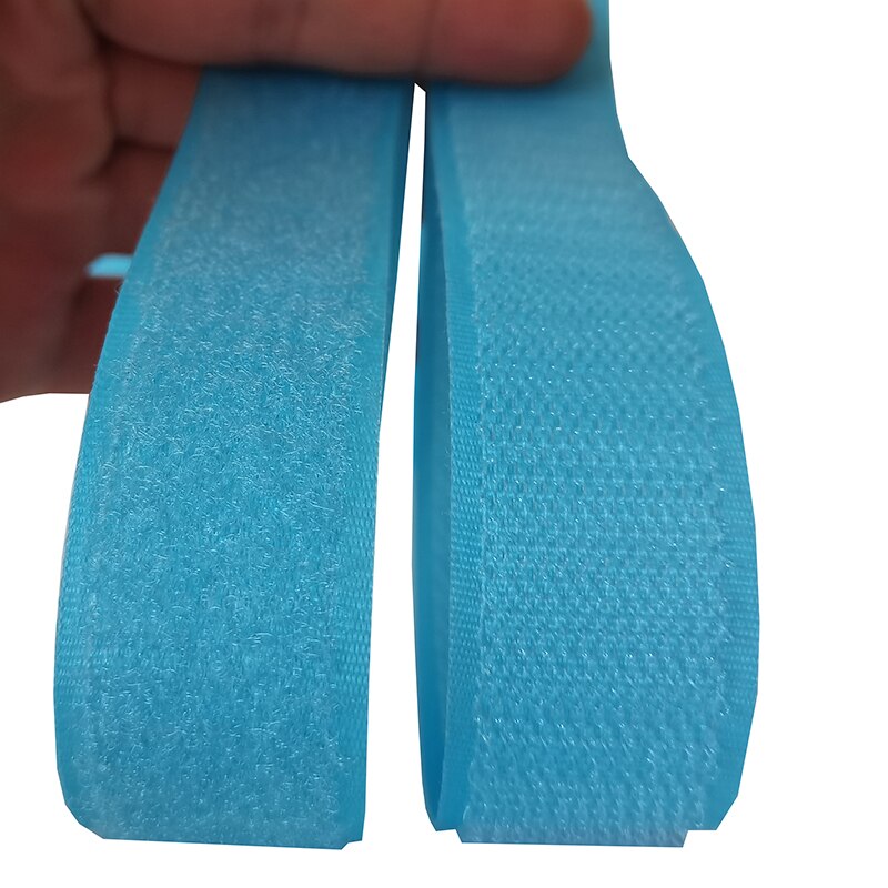 Velcros – bande velcro bleu ciel, 2-10cm de largeur, bande de couture magique, sans adhésif
